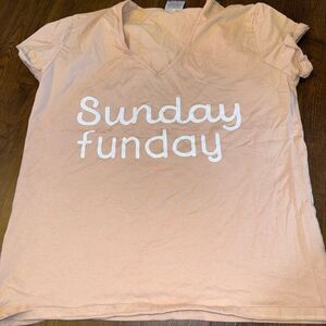 Sunday Funday” Graphic Shirt | Women’s Large | Brunch, Football, Weekend Tee